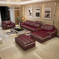 Hochwertiges Modernes Stoff-Ecksofa in U-Form mit Jahresgarantie, Hochdichter Schaumstoff und Mikrofaser-Leder für Wohnzimmer, Villa und Empfangshalle