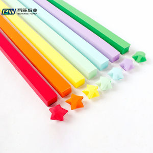Hot Sale Origami Handmade Tissue <span class=keywords><strong>Paper</strong></span> Strip Double Sided Cor Decoração para Star Variedade para Projetos DIY - Product Image 2