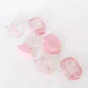 Unique Shape Lipgloss Tube With Brush Customized Wholesale Cute Pink Lip Gloss Container For Women