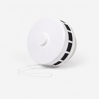 Grille d'aération murale ronde de 125 mm pour climatiseur avec atténuateur de bruit et filtre lavable