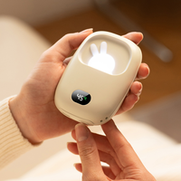 Chauffe-mains électrique portable et rechargeable USB, mini LED, mignon, personnalisé, avec batterie 3600 mAh, pour la maison