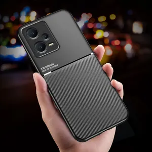 For Xiaomi Redmi Note 12 4G Shockproof Back Cover Luxury Minimalist Line Anti Drop Coque Wholesale Leather Cell Phone Case