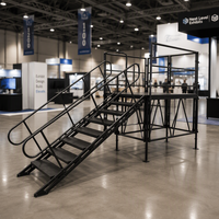 Scène d'événement extérieure mobile pliable en alliage d'aluminium certifiée TUV, à faible coût, détachable et à installation rapide