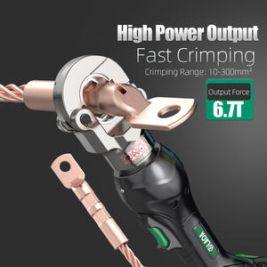 Pince à sertir hydraulique électrique rechargeable LAOA Industrial 21V avec moteur sans balais au lithium et affichage numérique, garantie 3 ans - Product Image 3