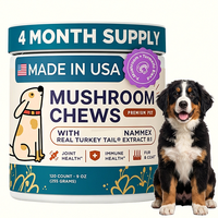 Friandises à mâcher aux champignons pour chiens Choice pour soutenir la défense immunitaire et le probiotique Masterful Dog pour le bien-être et la santé des animaux de compagnie