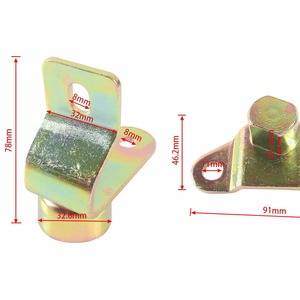 Kit de Bisagras para Puerta Trasera de Camioneta Chevrolet Silverado 15074252 15078745 15078746, Pieza de Repuesto de Acero - Product Image 3