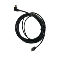 Dapat disesuaikan 1m 2m 3A-5A PVC TPE mikro Tipe C USB laki-laki ke USB 2.0 90 derajat kanan kiri bersudut kabel Usb