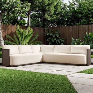 Ensemble de canapés <span class=keywords><strong>d</strong></span>'<span class=keywords><strong>extérieur</strong></span> en <span class=keywords><strong>aluminium</strong></span> de luxe nordique Villa de villégiature meubles de patio de cour meubles de jardin <span class=keywords><strong>d</strong></span>'hôtel canapés de jardin modernes en métal - Product Image 6