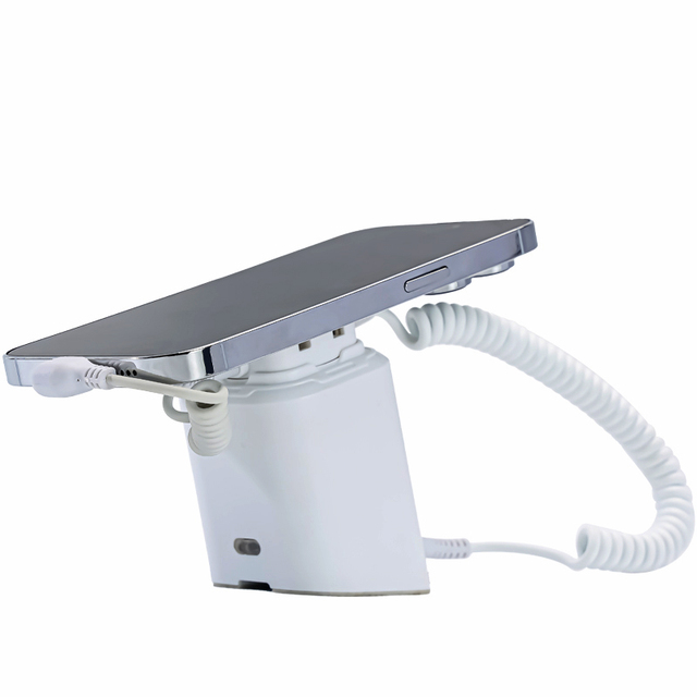 Phone Display Clamp Security Holder Cell Phone Table Display Counter Mounting Brackets Alarm Charging Stand for Retail Stores
