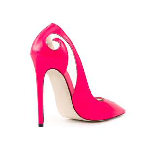 Trendy <strong>Plum</strong> Patent PU Dress <strong>Shoes</strong> for Women PVC High Heel Office Pumps Sexy Pointed Toe Light Feature for Spring Summer Winter - Product Image 5