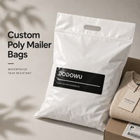 Sacs d'expédition personnalisés avec poignée, imperméables, auto-adhésifs, pour l'emballage d'expédition e-commerce, pour la livraison de commandes de vêtements Shopify.