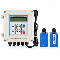 Débitmètre ultrasonique à fixation par pince TUF-2000, débitmètre de liquide non invasif, RS485 Modbus 4-20mA, pour eau, huile, eaux usées DN25-DN6000