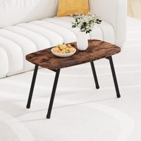Table basse pliable en métal style rétro, minimaliste, démontable, table à thé, mobilier personnalisé pour salon, décoration intérieure quotidienne
