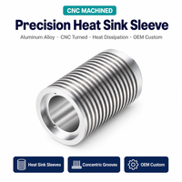LAIDNUO - Funda de Aluminio para Disipador de Calor, Fabricada con CNC, con Ranuras de Refrigeración, Cilindro de Precisión para Sensor Láser OEM