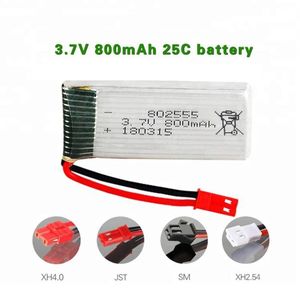 Mini <span class=keywords><strong>Lipo</strong></span> pil <span class=keywords><strong>802555</strong></span> <span class=keywords><strong>3</strong></span>.<span class=keywords><strong>7V</strong></span> 800mAh 25C Rc helikopter için şarj edilebilir Li-ion polimer pil - Product Image 2