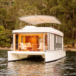 Thiết Kế Mới Thép Phao Nhà Thuyền 26ft Sang Trọng Nổi Hàn Nhôm Prefab Nhà Thuyền Cho Ăn - Product Image 3