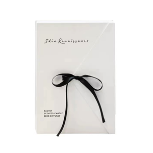 Hộp quà sang trọng có nắp từ tính, hộp quà phù dâu thanh lịch, bộ nến trắng, bao bì hộp quà tùy chỉnh - Product Image 3