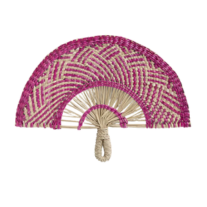 Éventail en jonc de mer au design unique Éventail en bambou Éventails en gros Éventail en jonc de mer en paille fait à la main exportateur vietnamien vente en gros - Product Image 4