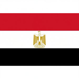 Drapeau d'Égypte 77x133cm, emblème national, rayures horizontales rouge, blanc, noir - Product Image 3