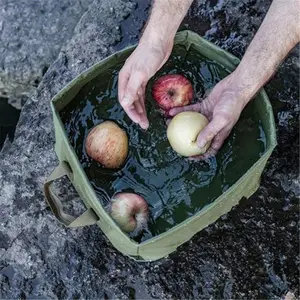 Portable Outdoor Camping Opvouwbare Wastafel Reizen Wassen Gorgelen Wastafel Opslag Wastafel Voor Cleaning Fruit