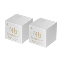 Cube de Niobium Haute Densité, Modèle de Tableau Périodique des Éléments, Objet de Collection Métallique Moderne et Traditionnel pour le Feng Shui