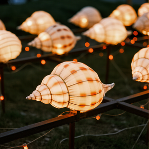 Lámpara Decorativa Impermeable en Forma <span class=keywords><strong>de</strong></span> Concha, Hecha a Mano, No Tóxica, Ahorradora <span class=keywords><strong>de</strong></span> Energía, Duradera, para Exteriores y Piscinas, Ideal para Pascua - Product Image 3