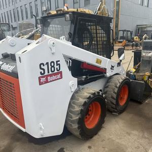 Minicargadora Bobcat S185 usada, original de EE. UU., para manejo de materiales de construcción. - Product Image 5