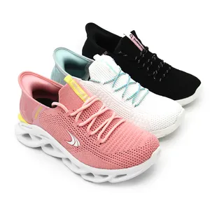 Custom comfortable unisex casual shoes ladies sneakers running trainer breathable walking shoes with logo for women and men