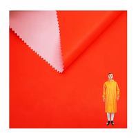 Tissu imperméable pour uniforme de travail, 100 Polyester, tissu Fluorescent jaune Orange fluo