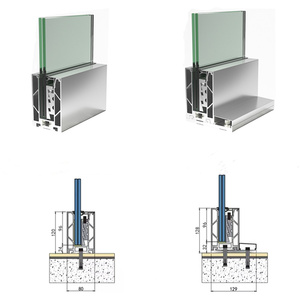 2024 thiết kế mới nhất với LED dải ánh sáng nhôm kính lan can - Product Image 6