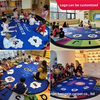 Tapis de sol en polyester pour centre d'éducation préscolaire, maternelle, salle de lecture, bibliothèque de livres illustrés et chambre à coucher, tapis d'éveil