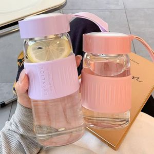 Glass Water <b>Bottle</b> With Infuser 500Ml For Tea Brewing Office Use Students Summer Drinkware - Product Image 1