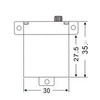 Servomoteur numérique JX PDI-2607MG 7,2 kg 0,13 sec, boîtier en aluminium entièrement métallique, pour drone RC, planeur, hélicoptère, double roulement à billes