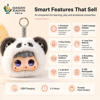 Ours en peluche interactif AI Kumma F-201 prêt à être expédié, alimenté par GPT, jouet parlant pour enfants, compagnon IA, animal en peluche noir et marron