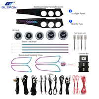 Kit d'éclairage d'ambiance intérieur de voiture 12V pour Benz GLA W156 / CLA W117 2013-2019 RHD, 64 couleurs, contrôle par application, Plug and Play, lampe d'ambiance