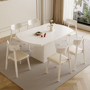 Ensemble <span class=keywords><strong>de</strong></span> table et chaises <span class=keywords><strong>de</strong></span> salle à manger en marbre et bois massif, moderne, extensible et pliable, <span class=keywords><strong>4</strong></span>, 6 ou 8 places, <span class=keywords><strong>design</strong></span> <span class=keywords><strong>de</strong></span> meubles <span class=keywords><strong>de</strong></span> salle à manger - Product Image 6