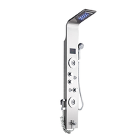 Ensemble de douche intelligent à température constante en acier inoxydable avec panneau LED, nouveau style, vente en gros