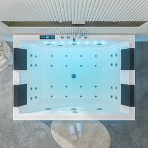 Bañera de Hidromasaje de Lujo Acrílica Blanca para Interiores, Modelo 2025, Independiente, con Ondas de Surf, para SPA - Product Image 2
