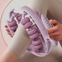 Rouleau de yoga portable à fixation sur les jambes pour la relaxation musculaire profonde et le massage, idéal pour l'entraînement à domicile et le fitness quotidien
