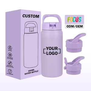 Vaso Personalizado para Impresión 3D con Logotipo, 25 oz, para Bebidas Deportivas, con Pajita Abatible, Morado, Portátil, Termo de Acero Inoxidable de 18 oz - Product Image 1