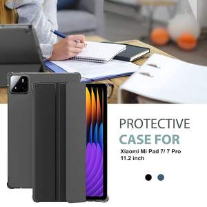 Fábrica al por mayor de lujo de cuero PU claro duro PC Back Slim Smart Tablet funda para <span class=keywords><strong>Xiaomi</strong></span> <span class=keywords><strong>Pad</strong></span> <span class=keywords><strong>5</strong></span> 6 7 8 <span class=keywords><strong>Pro</strong></span> <span class=keywords><strong>Redmi</strong></span> <span class=keywords><strong>Pad</strong></span> 2 - Product Image 6