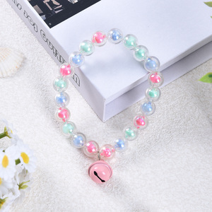 Pearl Cat Necklace With Bell <b>Dog</b> Collar Cute Pet Accessory Small Medium Breed Size Zhejiang Origin XQ178 - Product Image 2