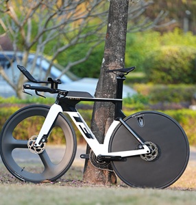 Vélo de triathlon T3/TT Wheeltop sans fil 24 vitesses, roue avant à 3 rayons et roue arrière à disque en carbone, modèle T3 (TT) Wheeltop TX-24S - Product Image 1
