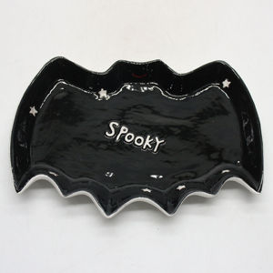 Decoración de Halloween Juego de vajilla Bat <span class=keywords><strong>Horror</strong></span> Plato de cerámica Vesper Bat Condimento Plato Bandeja de dulces - Product Image 4