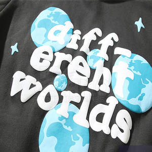 Sudaderas con Capucha de Forro Polar para Hombre, Personalizadas al por Mayor, con Logotipo Personalizado, Diseño de Cremallera de Color Sólido, Impresión Puff, Transpirables - Product Image 5