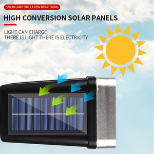 Thông minh năng lượng mặt trời Máy ảnh cảm biến ánh sáng mô phỏng chuyển động an ninh đèn điều khiển từ xa không thấm nước vườn đường phố Đèn tường - Product Image 3