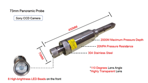 Mới 73 tay quay toàn cảnh/phiên bản tiêu chuẩn điện 100-1600M Camera kiểm tra giếng khoan nước sâu - Product Image 4