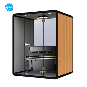 4-व्यक्ति वोकल संगीत कार्य के लिए आधुनिक आउटडोर साउंडप्रूफ रिकॉर्डिंग बूथ - Product Image 3