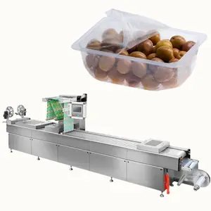 fresh fruit automatic modified atmosphere packaging machine cherry grape tomato strawberry thermoforming vacuum packing machine