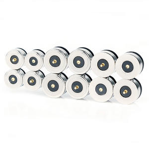 Connecteur magnétique direct à aspiration circulaire 2 broches, tête de charge magnétique CC haute intensité, prise de connecteur magnétique à aspiration - Product Image 1